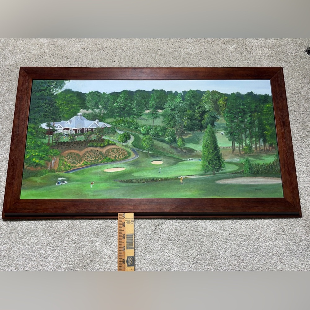 TARA Golf Course Painting “Late Afternoon On The Ninth Hole” Signed &‎ Numbered